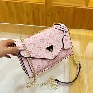 Nouveau <span class=keywords><strong>sac</strong></span> carré minimaliste à chaîne, imprimé, style vintage, <span class=keywords><strong>sac</strong></span> à bandoulière et <span class=keywords><strong>sac</strong></span> porté épaule pour femmes. - Product Image 2