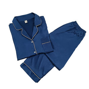 Conjunto de pijama de mujer al por mayor, conjuntos de pijama de dos piezas de poliéster de primavera para mujer - Product Image 1