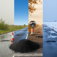 Matériau de réparation routière instantanée, asphalte à froid, produit très demandé 2026, aéroport