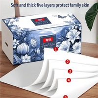 Vente en gros de mouchoirs en papier doux 5 plis, papier toilette blanc en pâte de bois personnalisé et essuie-tout en papier