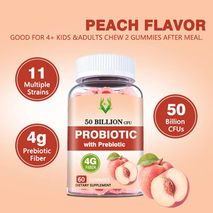 Venta al por mayor de gomitas probióticas directas con prebiótico con 50 mil millones de CFU apoyan la salud digestiva y ayudan a perder peso - Product Image 5