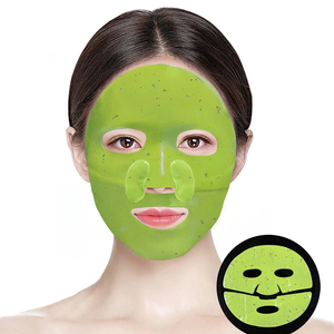 Masque facial en feuilles de thé vert broyé OEM/ODM avec glycérine pour peaux grasses - Hydratant et anti-points noirs - Product Image 2