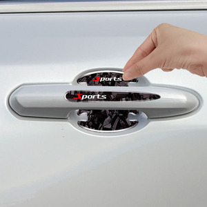 Protectores de manija de cuenco de puerta de coche deportivos universales, 8 Uds., pegatinas, accesorios exteriores de coche, pegatinas de protección de manija para camioneta de coche - Product Image 6