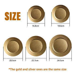 Platos de Acero Inoxidable 304 de Grado Alimenticio para Cena <span class=keywords><strong>en</strong></span> Hoteles Elegantes, Diseño Clásico, Duraderos, Aptos para Lavavajillas, para Ensaladas y Pizzas - Product Image 2