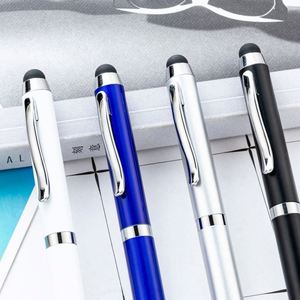 1.0Mm Touchscreen Twist Ballpoint Business Gift Promotional Metal <b>Pen</b> Customizable Logo Engraving Office & Student Writing - Product Image 2