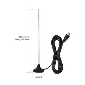 <span class=keywords><strong>Antenne</strong></span> d'<span class=keywords><strong>autoradio</strong></span> AM FM à base magnétique télescopique pour intérieur <span class=keywords><strong>Antenne</strong></span> HDTV numérique VHF UHF DVB-T - Product Image 3