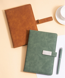 IStapromo Gifts New Arrival Colorful Leather Business Notebook Elegant Penholder Meeting Notebook Portable Record Office - Product Image 6