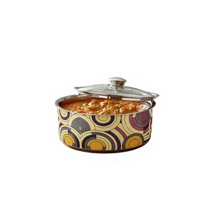 หม้อตุ๋นสแตนเลสทรงกลมขนาด 24 ซม. พร้อมฝาแก้ว - Product Image 6