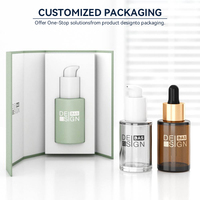 Flacon compte-gouttes en verre pour sérum, huiles essentielles et soins de la peau, transparent ambré épais, 1 oz, 30 ml, 60 ml, 30 ml, 50 ml, personnalisable