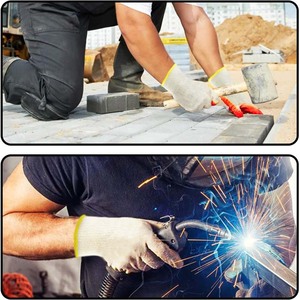 Breathable Digging Planting Yard Work Fishing Home Improvement Gardening <strong>Latex</strong> Textured Coated Working <strong>Gloves</strong> - Product Image 5