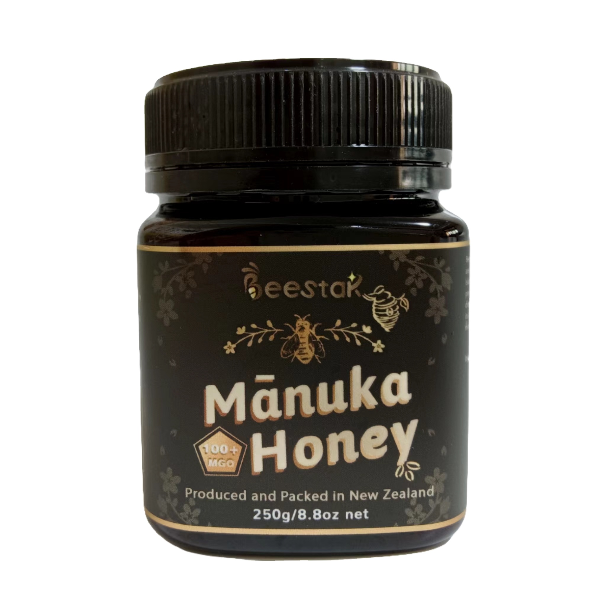 Puur Natuurlijke Manuka Honing Mgo100 Umf5 + Nieuw-Zeeland Rauwe Bijenproduct Manuka Honing Uit Nieuw-Zeeland