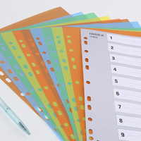 Separadores de Archivos COMIX A4 con Pestañas de Índice, Papel Perforado para Clasificación para Archivadores y Cuadernos de Hojas Sueltas