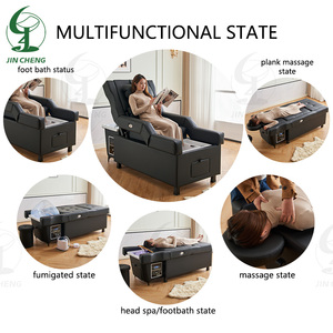 Jincheng Verstellbarer Elektrischer Rückenlehnen-Hebestuhl für Haarwäsche, Fußbad, Thai-Pediküre, <span class=keywords><strong>Massage</strong></span> und Kopf-Spa-Bett - Product Image 2