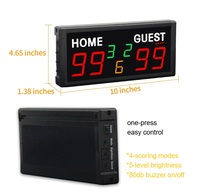 Papan Skor Elektronik GANXIN Multi-mode untuk Olahraga, Penghitung Skor Digital untuk Tenis, Pickleball, dan Cornhole