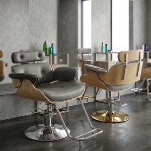 Silla especial para peluquería, silla para cortar el cabello, silla ajustable y giratoria para peinar, silla de barbero en peluquería - Product Image 1