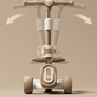 Trottinette auto-équilibrante pliable avec siège rotatif et détachable, lumières et musique, fabricant direct pour garçons et filles de 1 à 12 ans