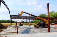 Estructura de Acero para Cubiertas, Estructura de Fábrica Prefabricada de Calibre Ligero, Estructura Espacial de Alto Estándar, Fabricante de Naves Prefabricadas