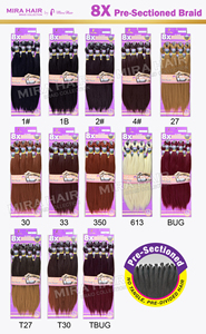 Cheveux à tresser synthétiques pré-étirés et pré-sectionnés, modèle Super 52 8x, personnalisables avec logo privé, pour tresses Ez Braid, pour personnes noires - Product Image 4