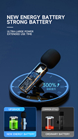 Microphone Lavalier Sans Fil 3,5 mm 2,4G Anti-Bruit Mini Micro Cravate pour iPhone Android Diffusion en Direct Vlog Enregistrement Vidéo