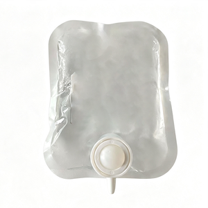 Sac de recharge transparent en PE pour savon liquide jetable avec valve, thermoscellable et recyclable - Product Image 1