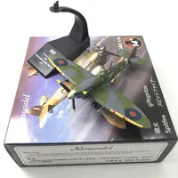 Modèle d'avion de chasse Spitfire de la Seconde Guerre mondiale à l'échelle 1:72, en alliage, produit fini, jouet de collection