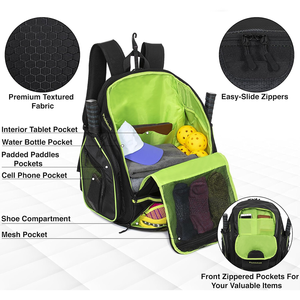 Bolsa Deportiva Personalizada para Pickleball con Compartimento para Zapatos, Mochila Personalizada para Llevar al Gimnasio, Bolsa de Tenis, Mochila con Soporte para Raquetas - Product Image 3