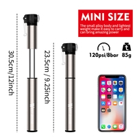 Pompe à air électrique portable WEST BIKING pour mini-vélo, mini-pompe à pneus 120 PSI pour vélo