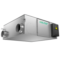 Ventilateur de récupération d'énergie de plafond à haute efficacité 90% avec minuterie, capteur de CO2, contrôle WIFI, système de ventilation à récupération de chaleur