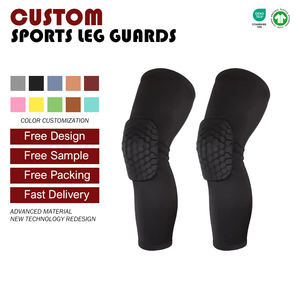 Genouillères de sport en polyester fin, respirantes, à séchage rapide, haute élasticité, anti-collision, protection flexible, directement de l'usine - Product Image 2