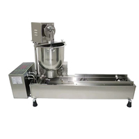 Machine à faire des beignets automatique à fonctionnement facile, 500 pièces/heure, machine à beignets entièrement automatique à double rangée avec 110/220V