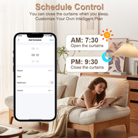 Système de rail motorisé intelligent pour rideaux électriques Wifi avec contrôle par application et assistant vocal