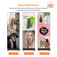 Pantalla LED Publicitaria Portátil P1.86 con Animación, Video Wall de Alta Definición para Tiendas Minoristas, CMS Basado en la Nube
