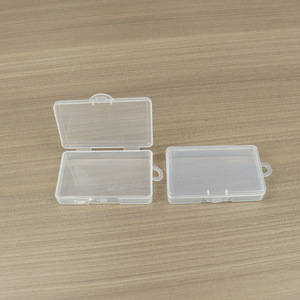 Transparent <b>Plastic</b> Storage <b>Box</b> Rectangle With Lid For Electronics Jewelry Sample <b>Display</b> 8x5.1x1.5cm - Product Image 1