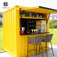 Conteneur extensible mobile, kiosque de café, bar, restaurant, kiosque préfabriqué, design moderne