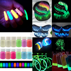 Phát Sáng Trong Bóng Tối Sắc Tố Bột Long Lanh Epoxy Nhựa Sáng Bột Cho Chất nhờn Kit Da Móng Tay An Toàn Lâu Dài Tự Phát Sáng Thuốc Nhuộm - Product Image 6