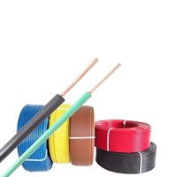 Cable de cobre de un solo núcleo aislado de alta calidad, Cable residencial, Conductor Flexible de PVC, 1,5mm, 2,5mm, 4mm, 10mm, 100m, sólido