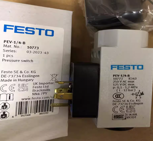 Sensor Neumático Original Festos PEV-1/4-B 10773, Interruptor Mecánico G1/4, Pieza Neumática - Product Image 2