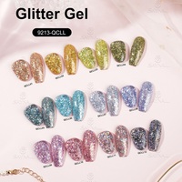 Gel UV pour ongles tendance, couleur longue durée, étiquette privée, paillettes, gel vernis à ongles