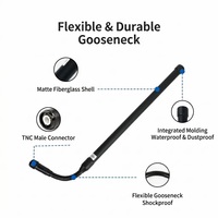 Antena Omnidireccional Táctica de Fibra de Vidrio con Conector TNC Macho, Flexible y Vertical, de Alta Ganancia, 915MHz LoRa/LPWAN, GENTONG GT-EGTX-01