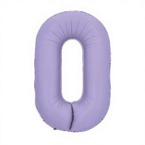 Globos de Fiesta con Número 1 en Color Lila, Marca Party Love - Product Image 1