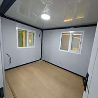 Casa contenedor plegable de doble ala, casa prefabricada expandible, casa portátil para vivienda familiar