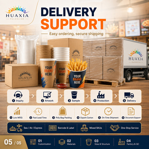 Vasos de Cartón Kraft Personalizados Directo de Fábrica para Papas Fritas, para Servicios de Catering y Comedores Escolares, Empaque Reciclable, MOQ Bajo - Product Image 6