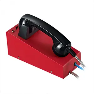 KNZD-28全新工业台式电话红色双向语音保修热线电话坚固的手机台式电话