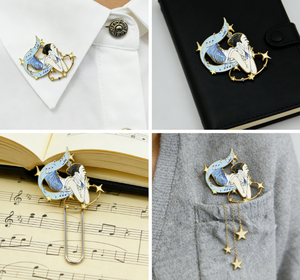 Spille Personalizzate Anime Fantasy in Smalto Duro con Stampa UV, Spille da Bavero Placcate Oro per Capodanno - Product Image 3