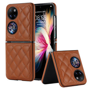 Durable Stitch Diamond PU Funda de teléfono de cuero para <span class=keywords><strong>Huawei</strong></span> <span class=keywords><strong>Pocket</strong></span> 2 <span class=keywords><strong>P50</strong></span> <span class=keywords><strong>Pocket</strong></span> Funda trasera de teléfono plegable para <span class=keywords><strong>Huawei</strong></span> <span class=keywords><strong>Mate</strong></span> X3/X5 - Product Image 1