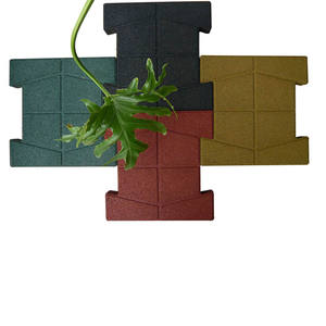 Vente chaude anti-dérapant facile à installer haute densité de verrouillage en caoutchouc chien os finisseur bloc brique pavés pour les allées extérieures - Product Image 2