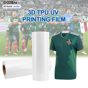 Tem nhãn dán nhiệt Goosam, chất kết dính nóng chảy, logo áo bóng đá World Cup, silicon trắng <span class=keywords><strong>3D</strong></span>, phim TPU cuộn in UV - Product Image 1
