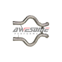 Collecteur d'échappement sport amélioré pour Mercedes Benz AMG S63 M177 W222 4.0L 2019+ avec protections thermiques
