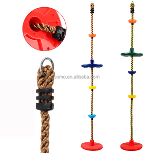 ZOSHINE Siège de balançoire pour enfants, type disque, avec corde d'escalade, pour aire de jeux intérieure et extérieure, idéal pour les fêtes et les événements festifs - Product Image 3