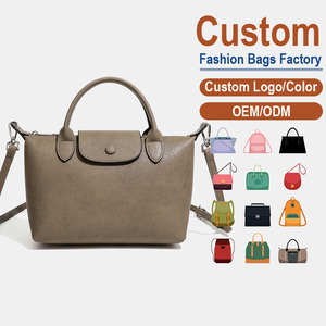 Sac à bandoulière en cuir véritable tanné végétal, couleur unie, design à rabat, classique, polyvalent, facile à porter, style quotidien - Product Image 1